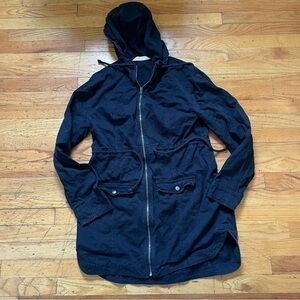 Hollister Navy Parka Size Large